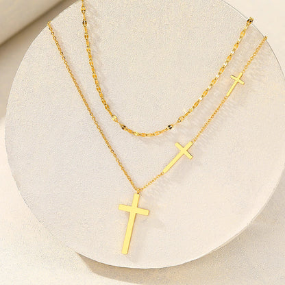 Złoto 18K pozłacana choker-naszyjnik z 3 Kruizen