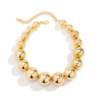 Złoto 18K pozłacana w kształcie perły choker-naszyjnik