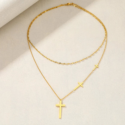 Złoto 18K pozłacana choker-naszyjnik z 3 Kruizen
