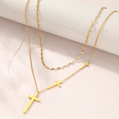 Złoto 18K pozłacana choker-naszyjnik z 3 Kruizen