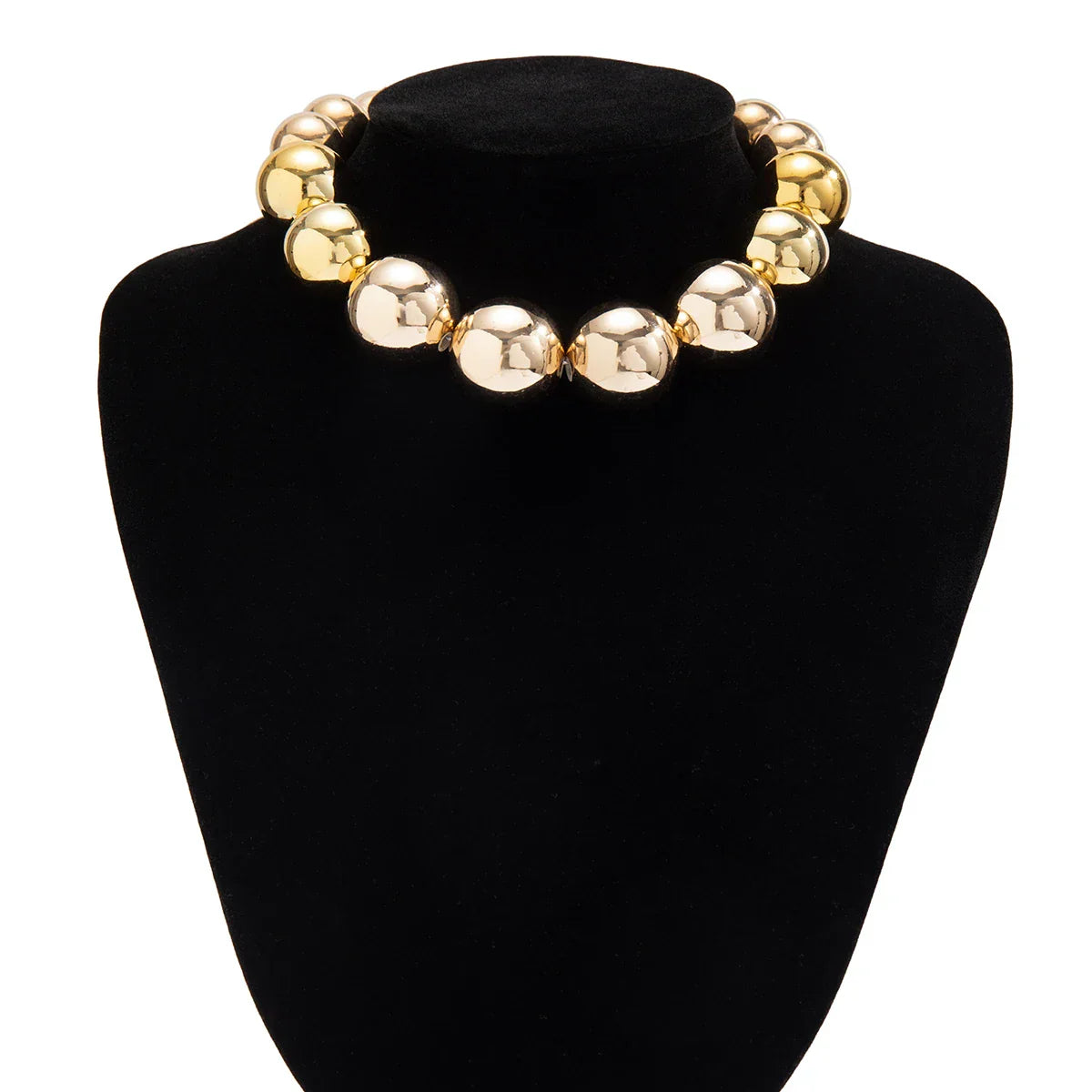 Złoto 18K pozłacana w kształcie perły choker-naszyjnik